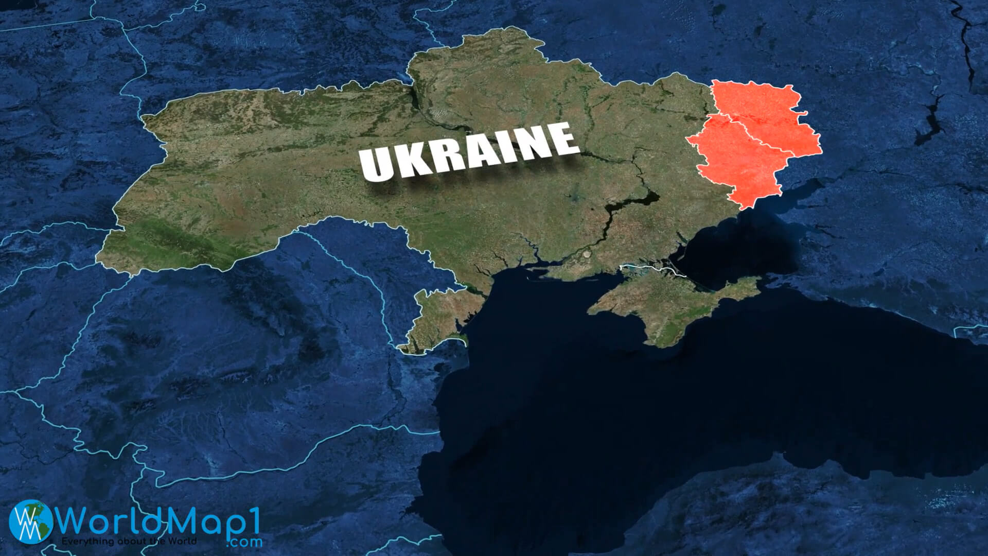 Ukrayna ve Donbas Haritası